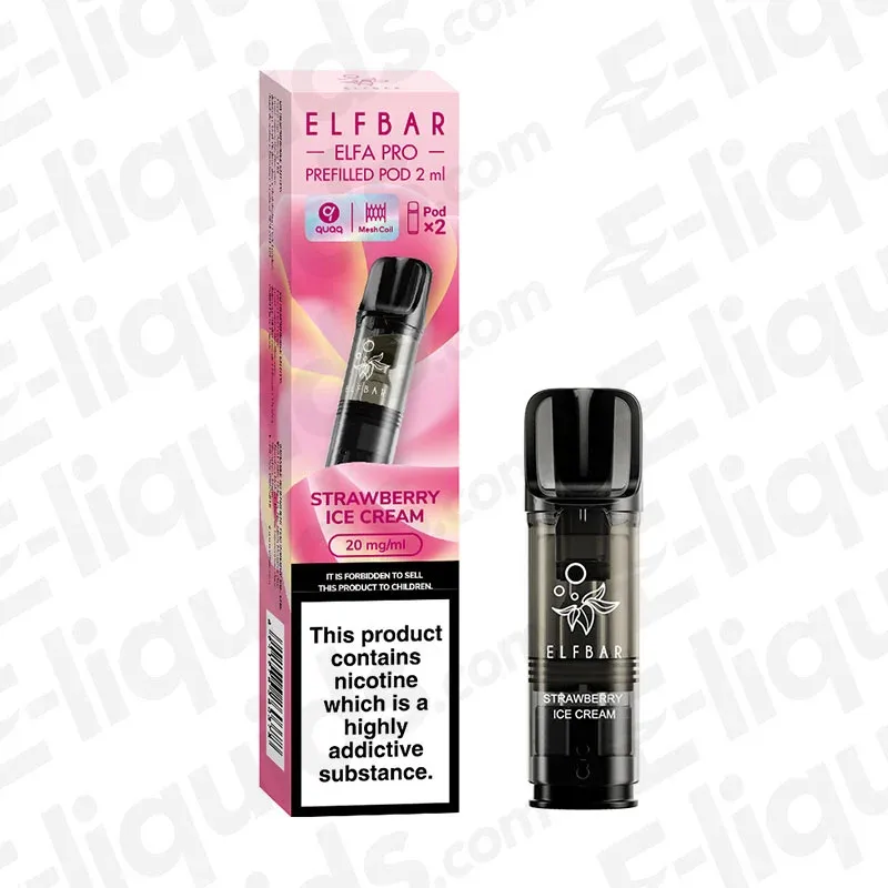 ELF BAR Elfa Pro Strawberry Ice Cream Prefilled Pod