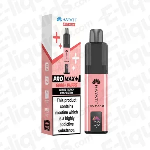 Hayati Pro Max+ 6K White Peach Raspberry Prefilled Pod Kit