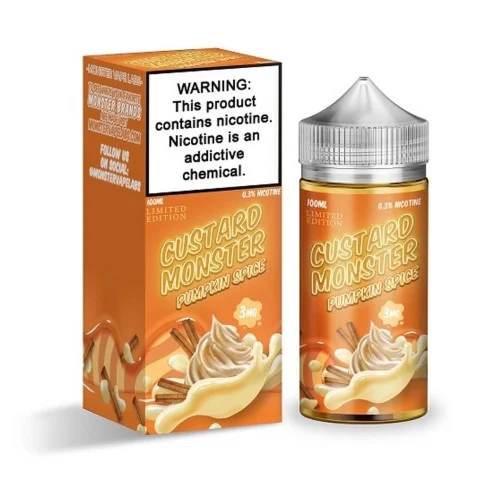 Custard Monster E-Liquid - Pumpkin Spice - 100ml | Only $18.99