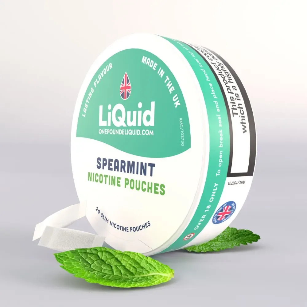 Spearmint Nicotine Pouches by LiQuid
