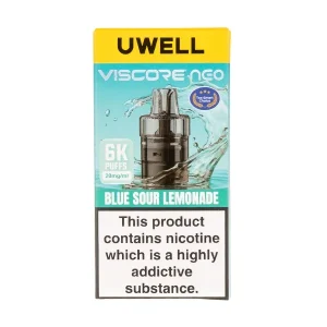 Blue Sour Lemonade Viscore Neo 6K Prefilled Pod + Refill by Uwell