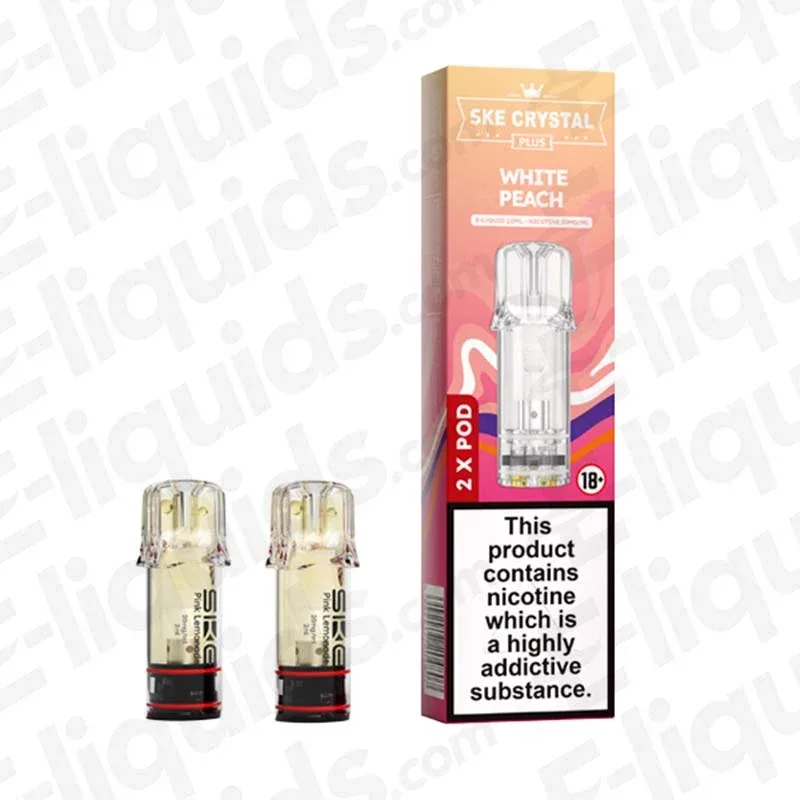 SKE Crystal Plus White Peach Prefilled Pod