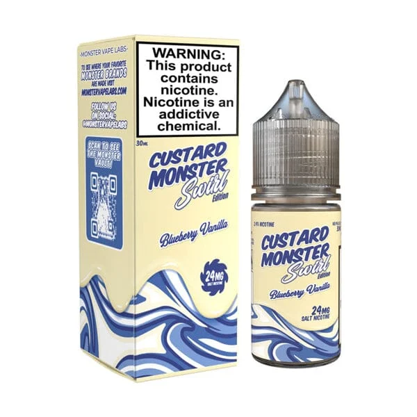 Blueberry Vanilla Custard Swirl Monster Salts 30mL