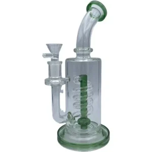 10" Spiral Recycler Glass Water Pipe Assorted Colors