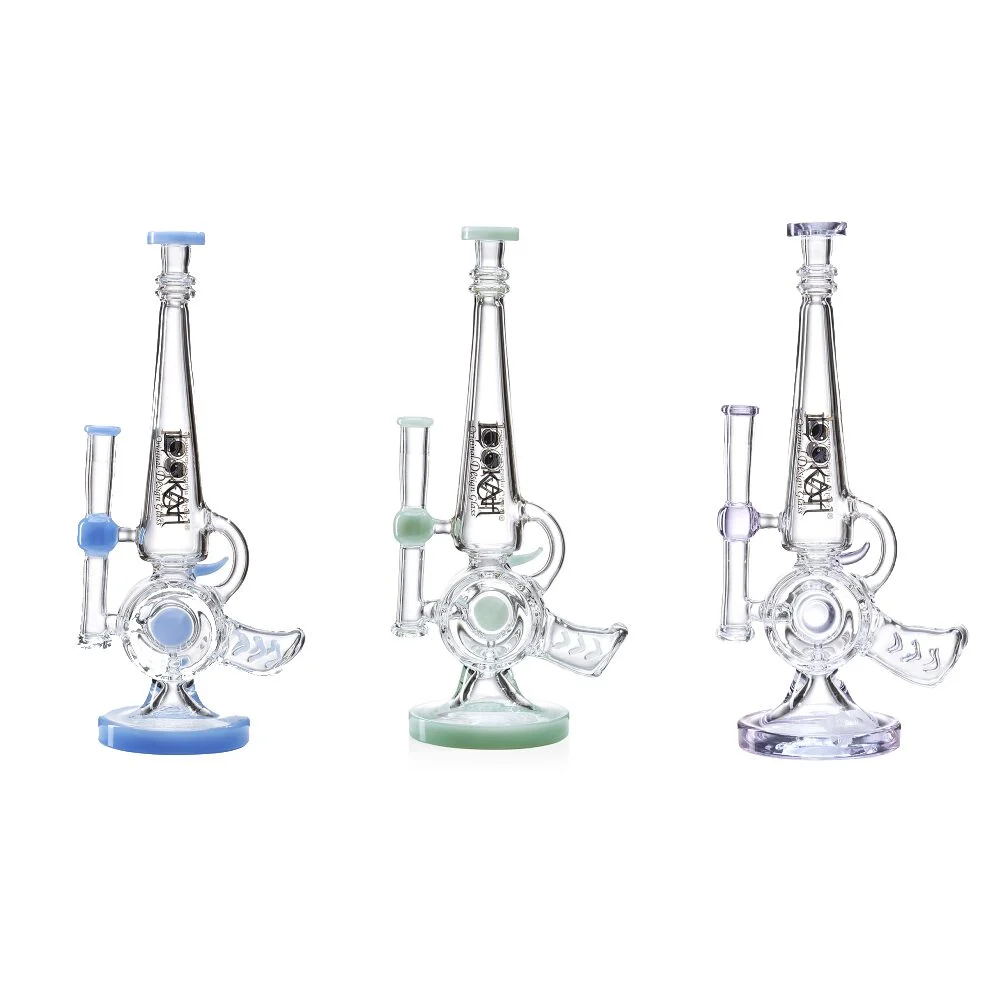 Lookah (Dab Rig) 13” Cool Recycler Gun Water Pipe