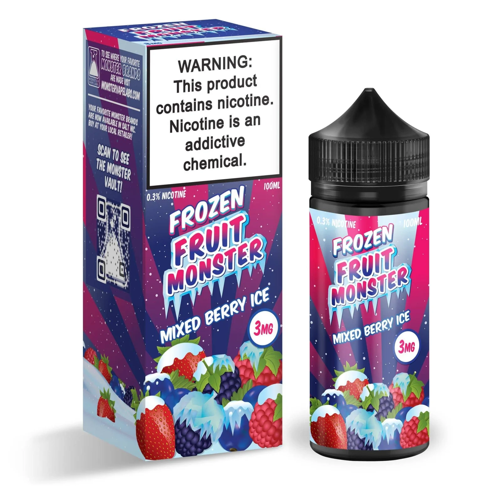Mixed Berry ICE - Frozen Fruit Monster - 100mL