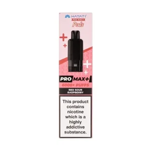 Red Sour Raspberry Pro Max Plus Prefilled Pod + Refill by Hayati