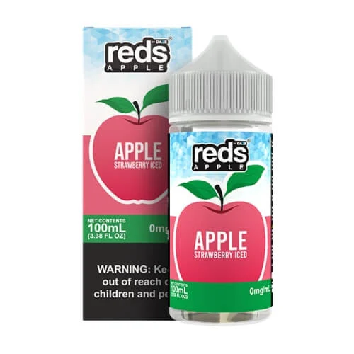 Reds E-Liquid - Apple Strawberry Iced 100ml | Only $19.99