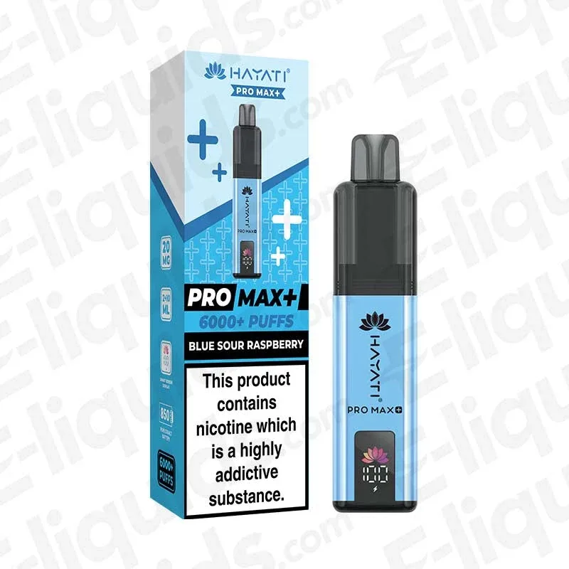Hayati Pro Max 6K Blue Sour Raspberry Prefilled Pod Kit - Image 2