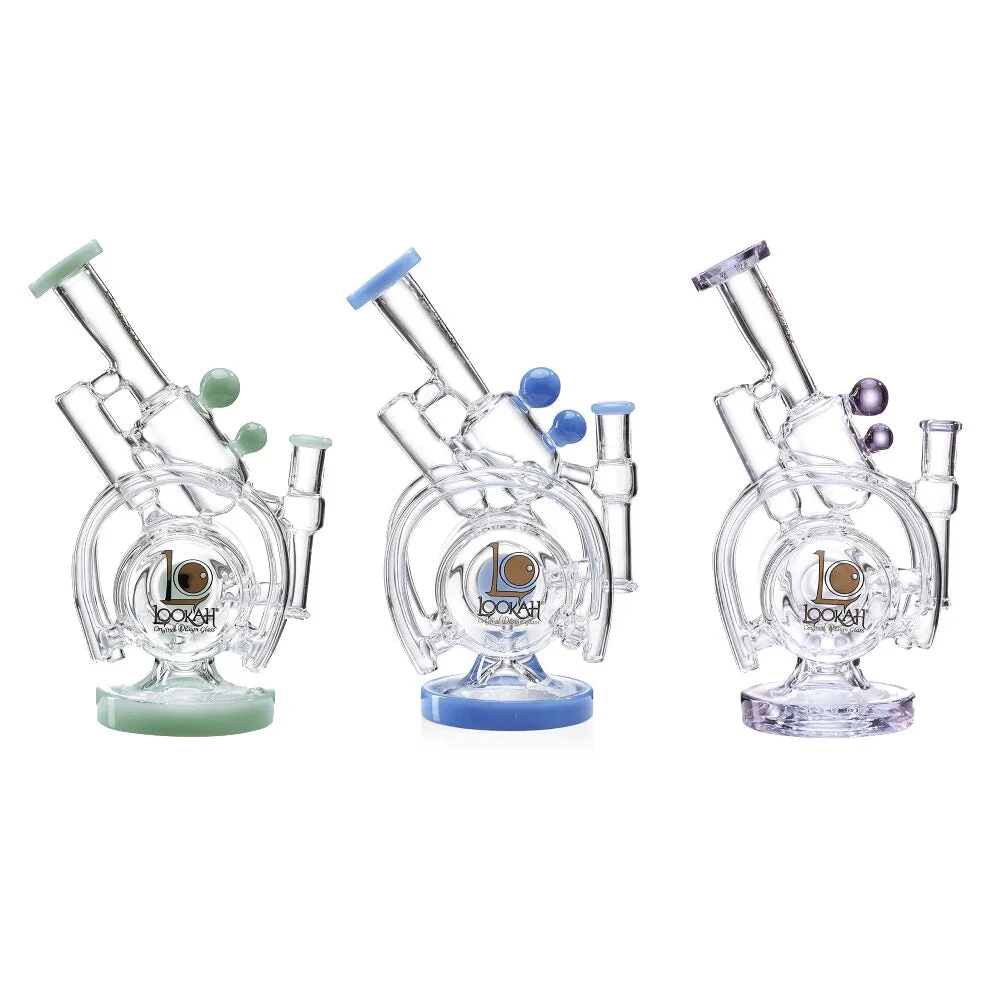 Lookah (Dab Rig) 14″ Recycler Orbital Double Chamber Water Pipe