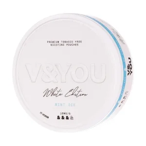 Mint Ice White Edition Nicotine Pouches by V&YOU