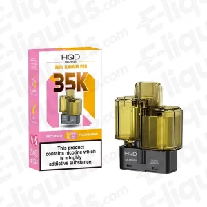 HQD Glow Air 35K Juicy Peach-Peach Mango Prefilled Pod