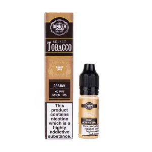 Creamy Nic Salt E-Liquid by Dinner Lady Select Tobacco