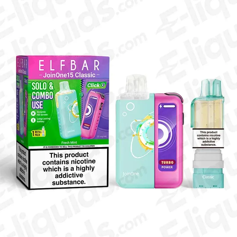 ELF BAR JoinOne15 Classic Fresh Mint Prefilled Pod Kit
