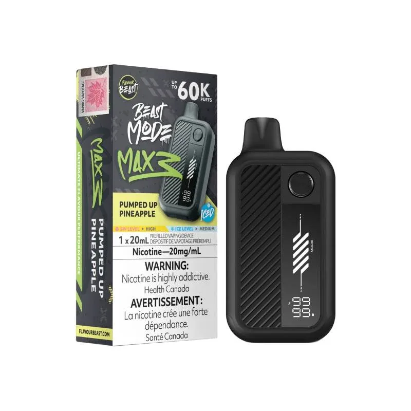Flavour Beast - Beast Mode Max 3 60k Pumped Up Pineapple Iced