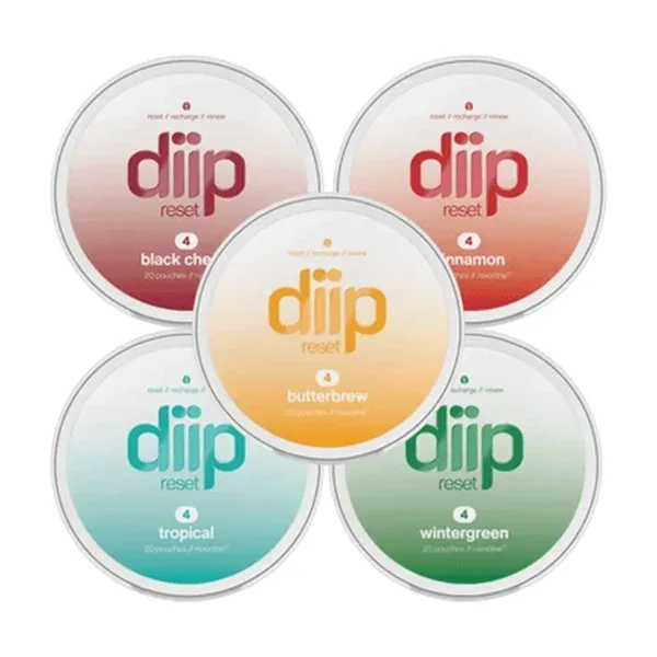 DIIP Nicotine Pouches (DSPLY 5pc)(20ct Can)