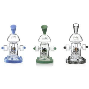 Lookah (Dab Rig) 8” Mini Recycler Percolator Steampunk Water Pipe