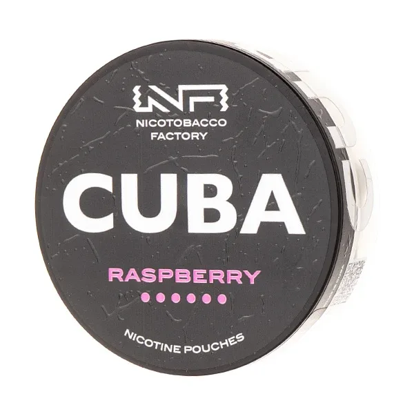 Raspberry Nicotine Pouches by Cuba Black