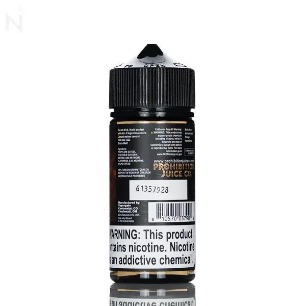Prohibition E Liquid - Sin Tax - 100mL - Image 2