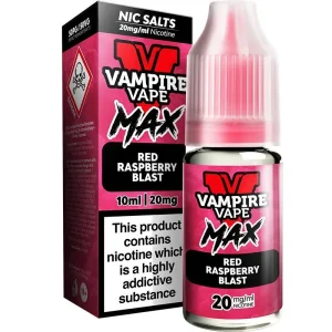 Red raspberry blast Vampire Vape Max e-liquid 10ml