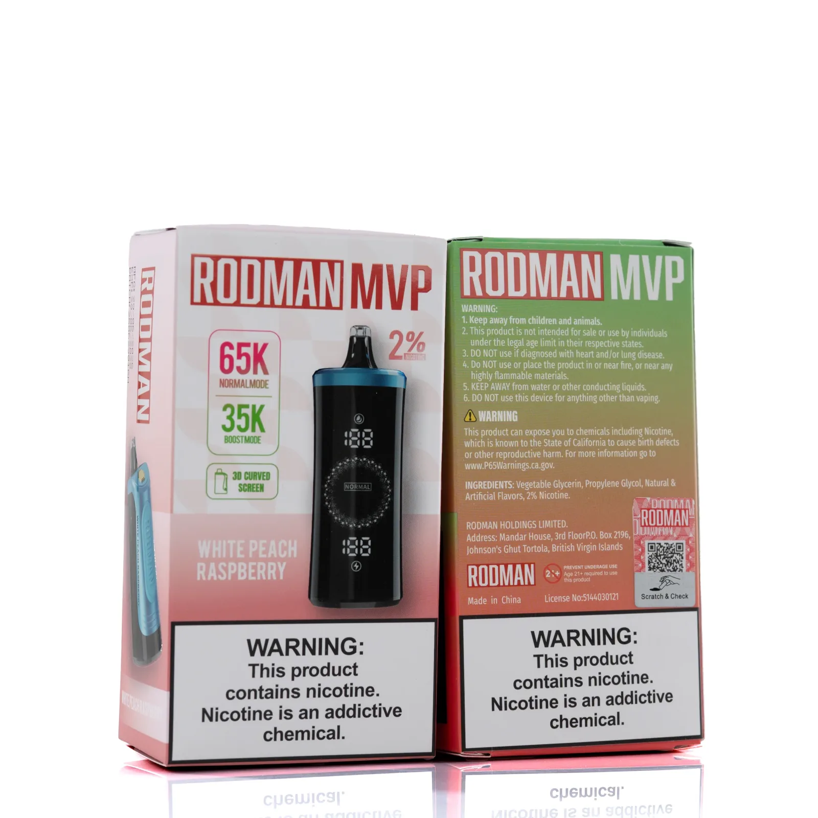RODMAN MVP 65K Puffs Disposable Vape 2% Nic (USA Edition) - Image 2