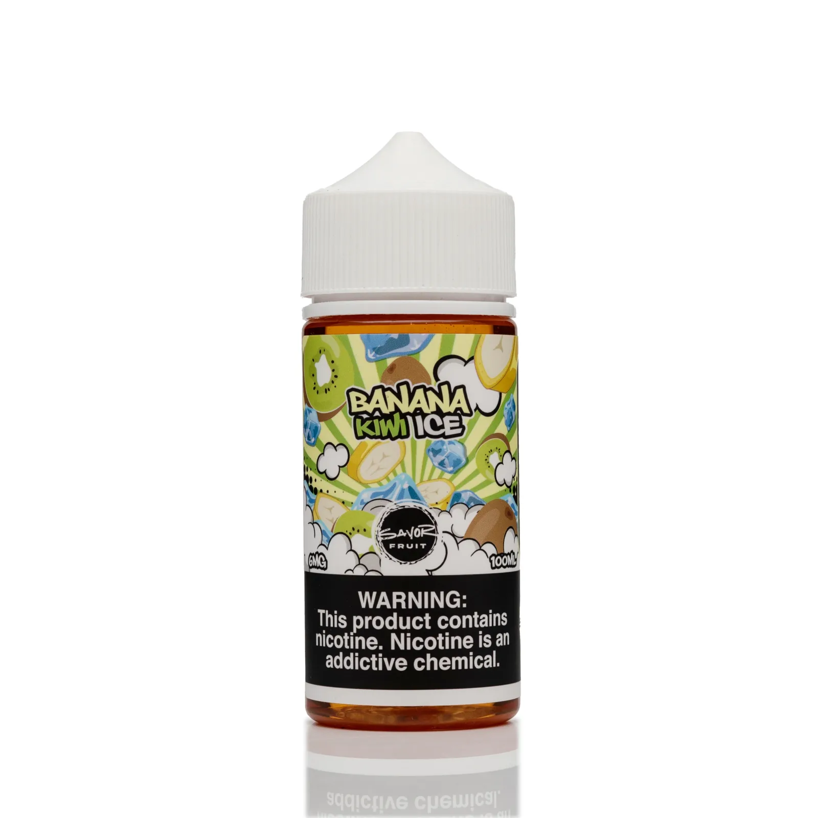 Savor E-Liquid Banana Kiwi Ice - 100ml - Image 2