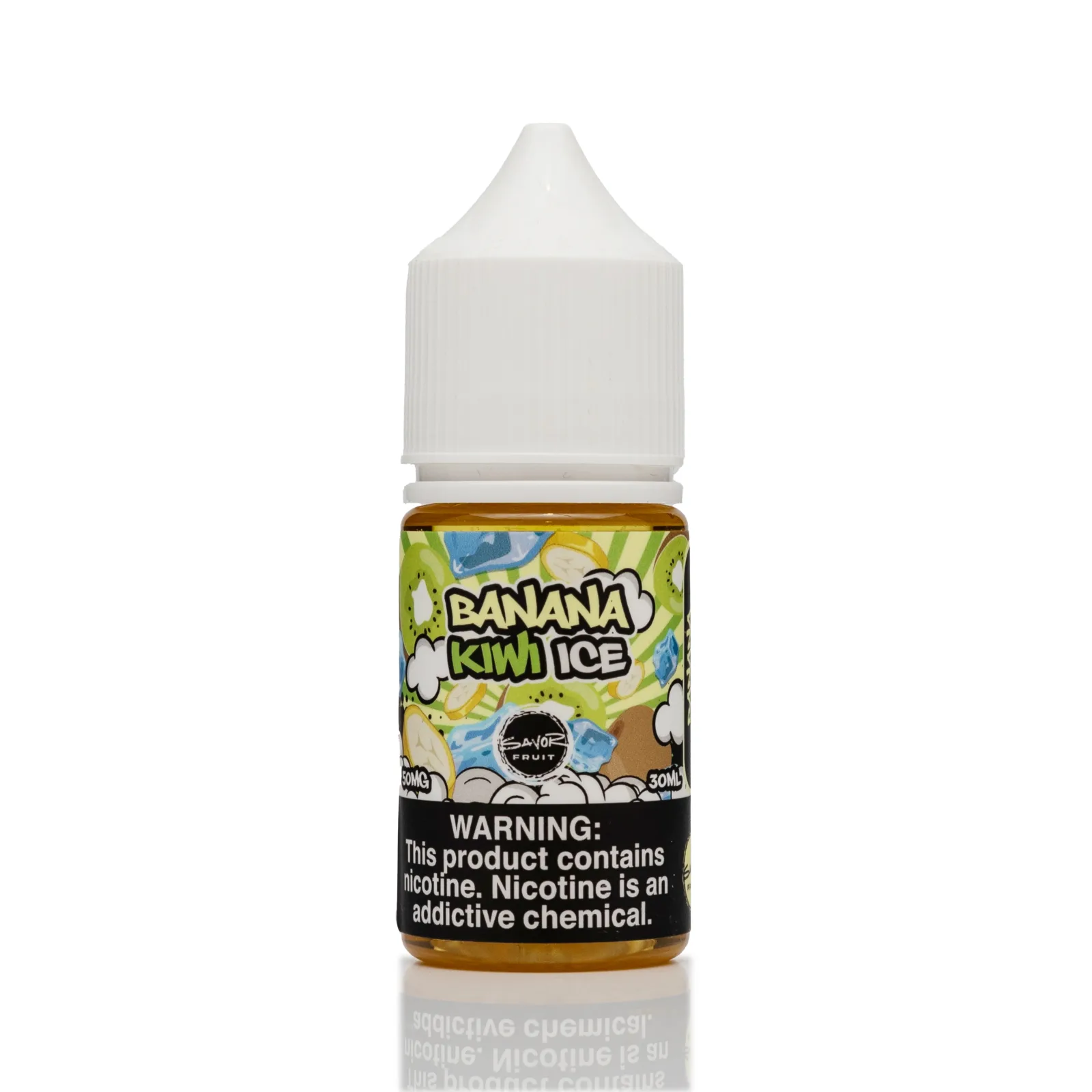 Savor E-Liquid Banana Kiwi Ice Salt Nic - 30ml - Image 2