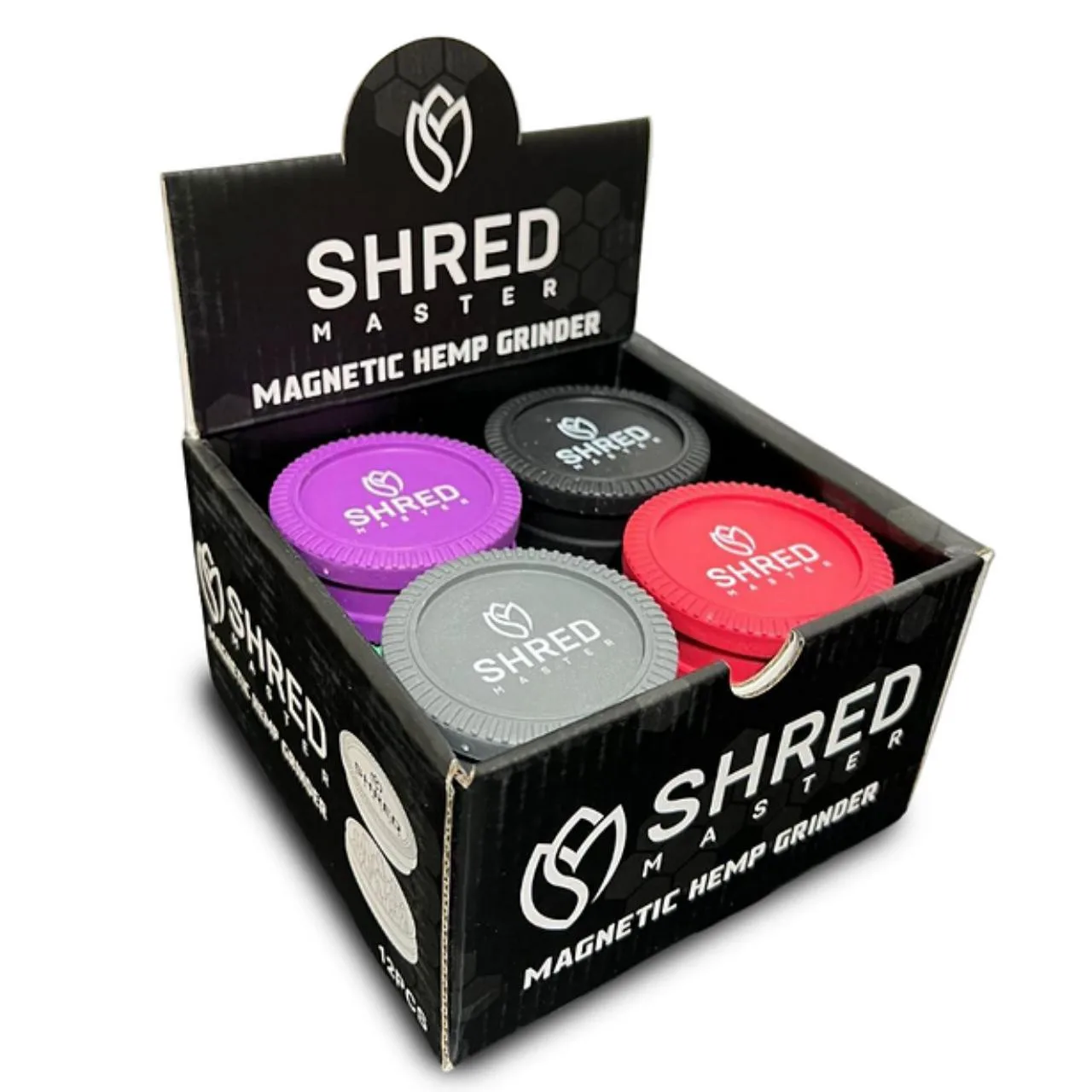 Shred Master Hemp Grinder 2PC 12CT Magnetic