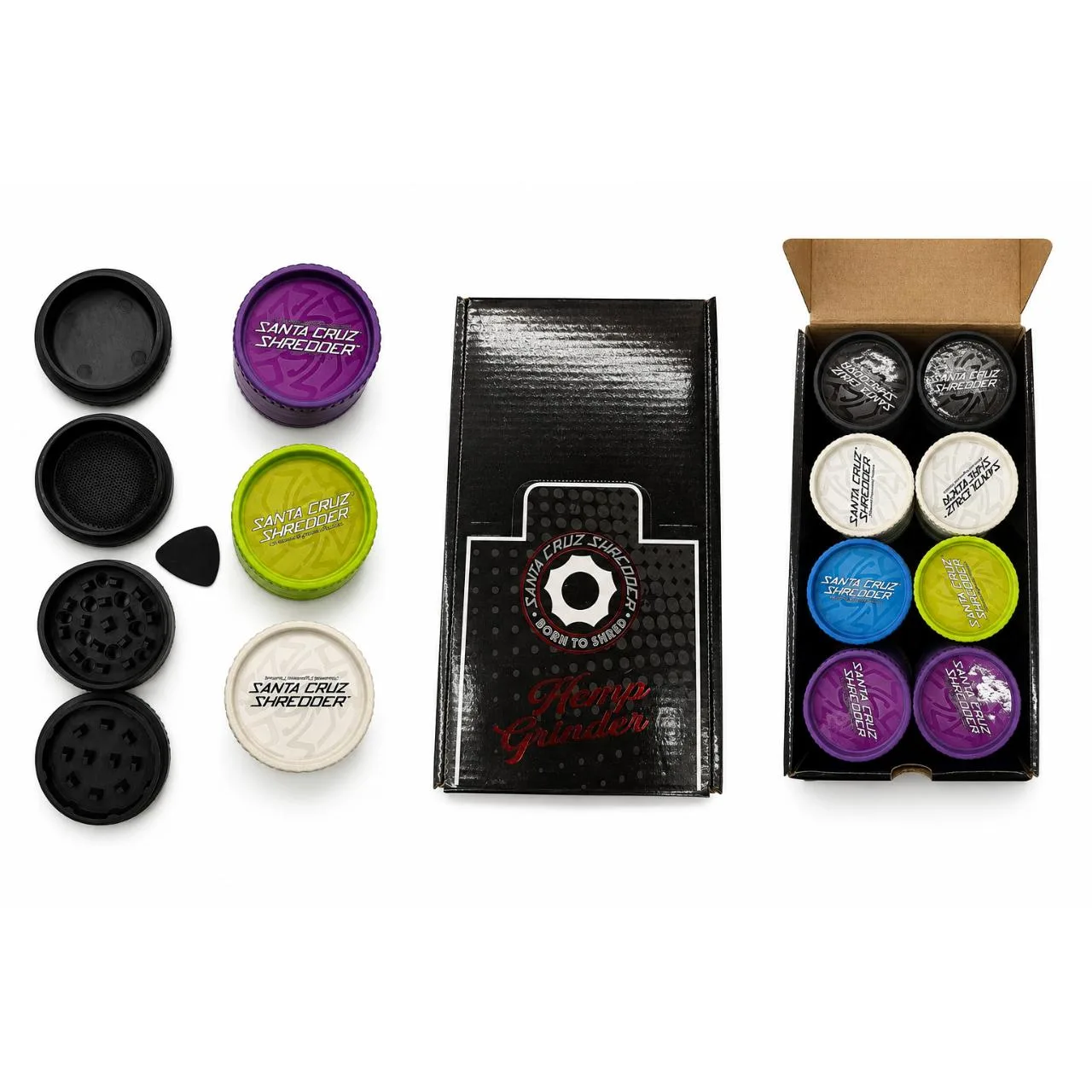 Shred Master Hemp Grinder 4 Piece 16CT Magnetic
