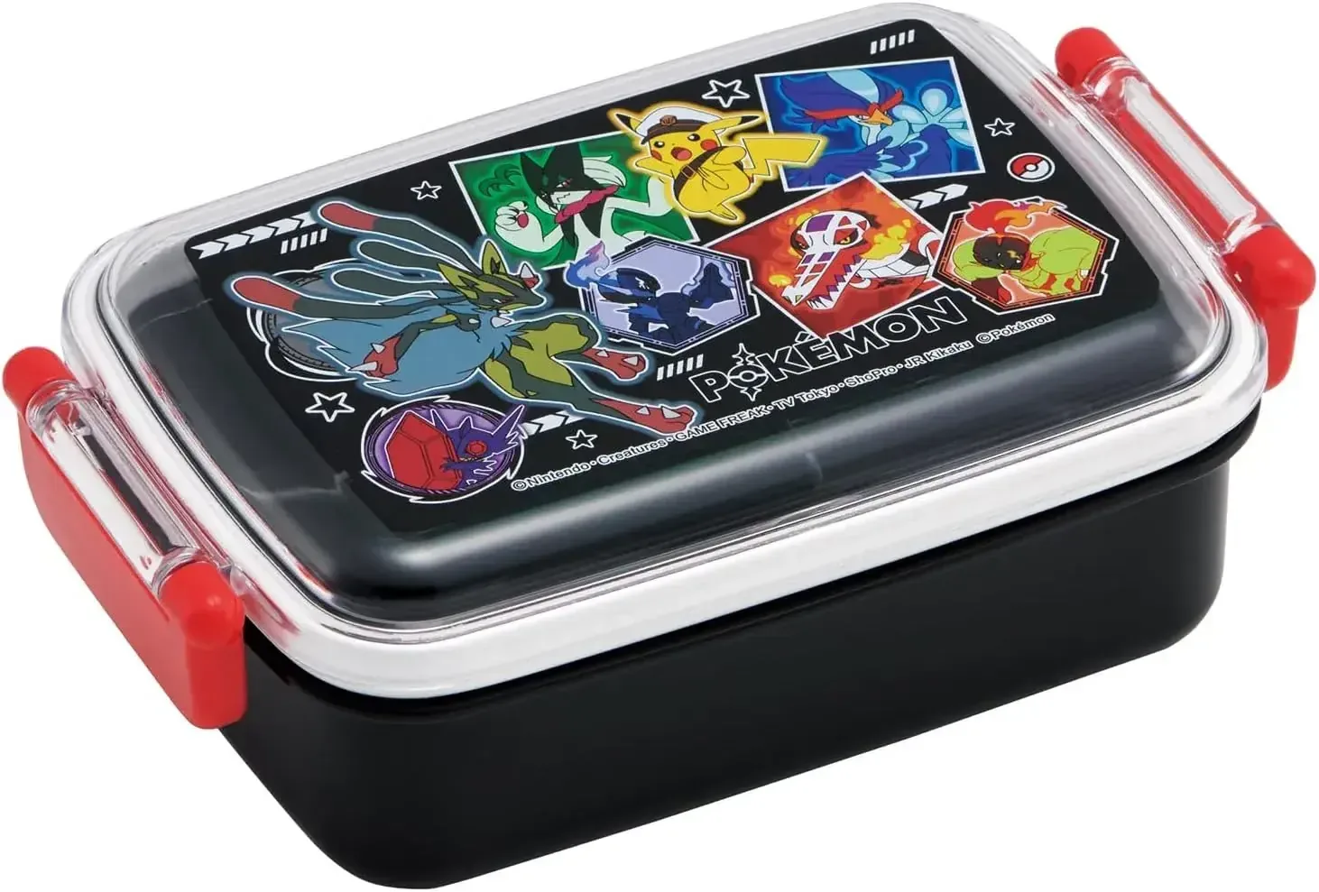 Skater Kids Lunch Box 450ml Dome Lid Pokemon for Boys Japan Made