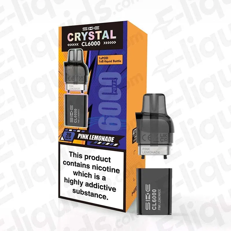 SKE Crystal CL6000 Pink Lemonade Prefilled Pod