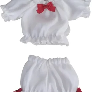 Snail Shell Doll White Sleepwear Cloth ABS Figure Outfit Set