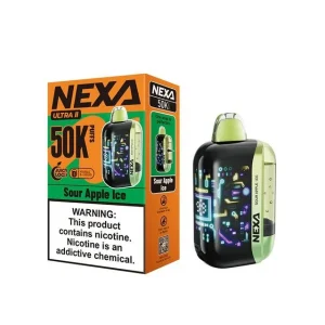 Sour Apple Ice Nexa Ultra II 50K Puffs Disposable - 20mL