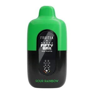 Sour Rainbow FRUITIA X Fifty Bar 20K - America’s Trusted Online Vape Store