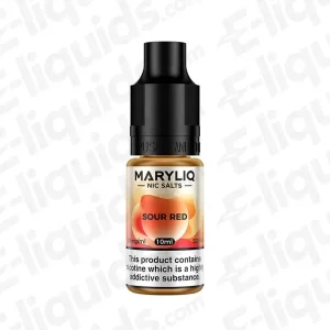 Sour Red Nic Salt Vape Juice by Maryliq
