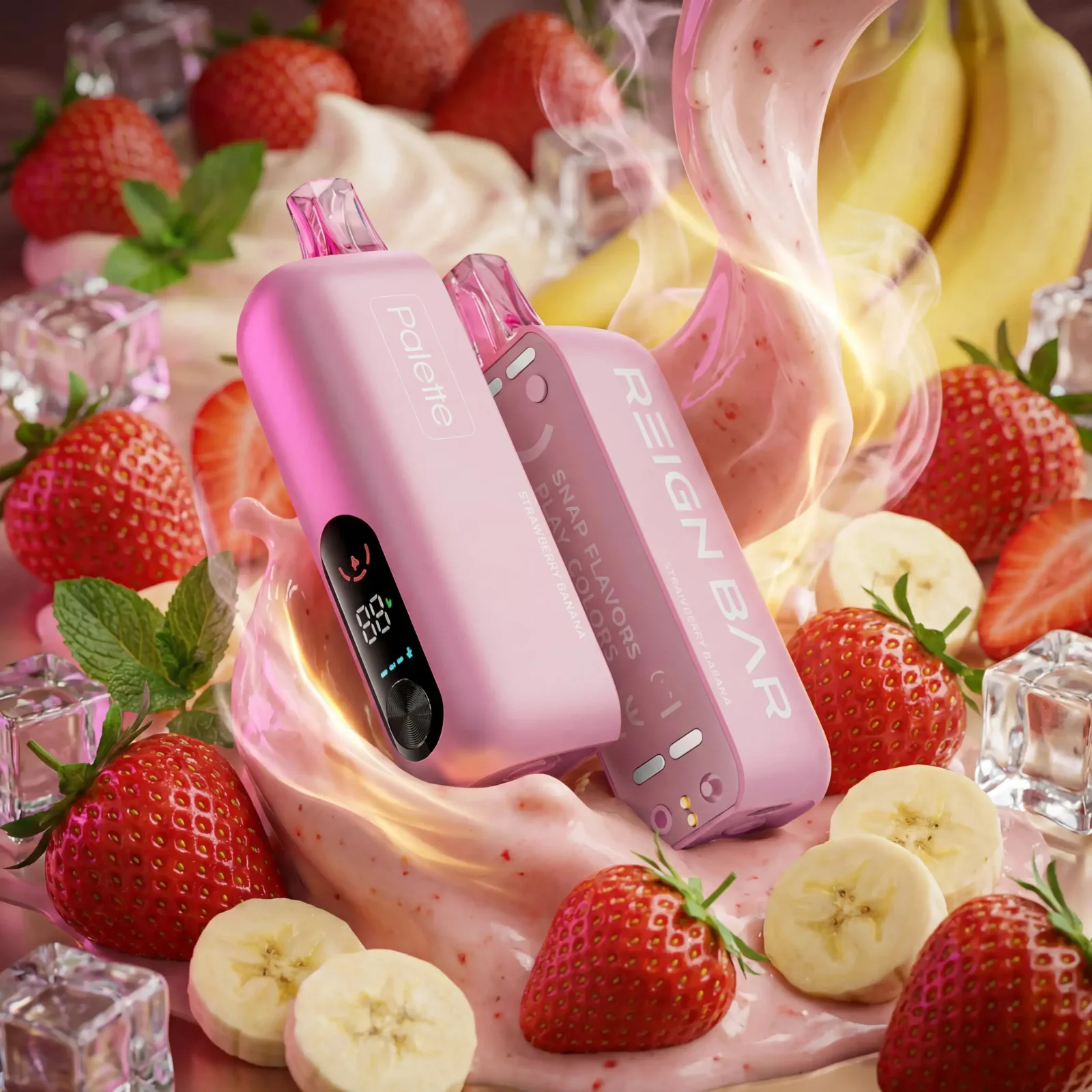Strawberry Banana - Reign Bar Palette 50k Disposable Vape