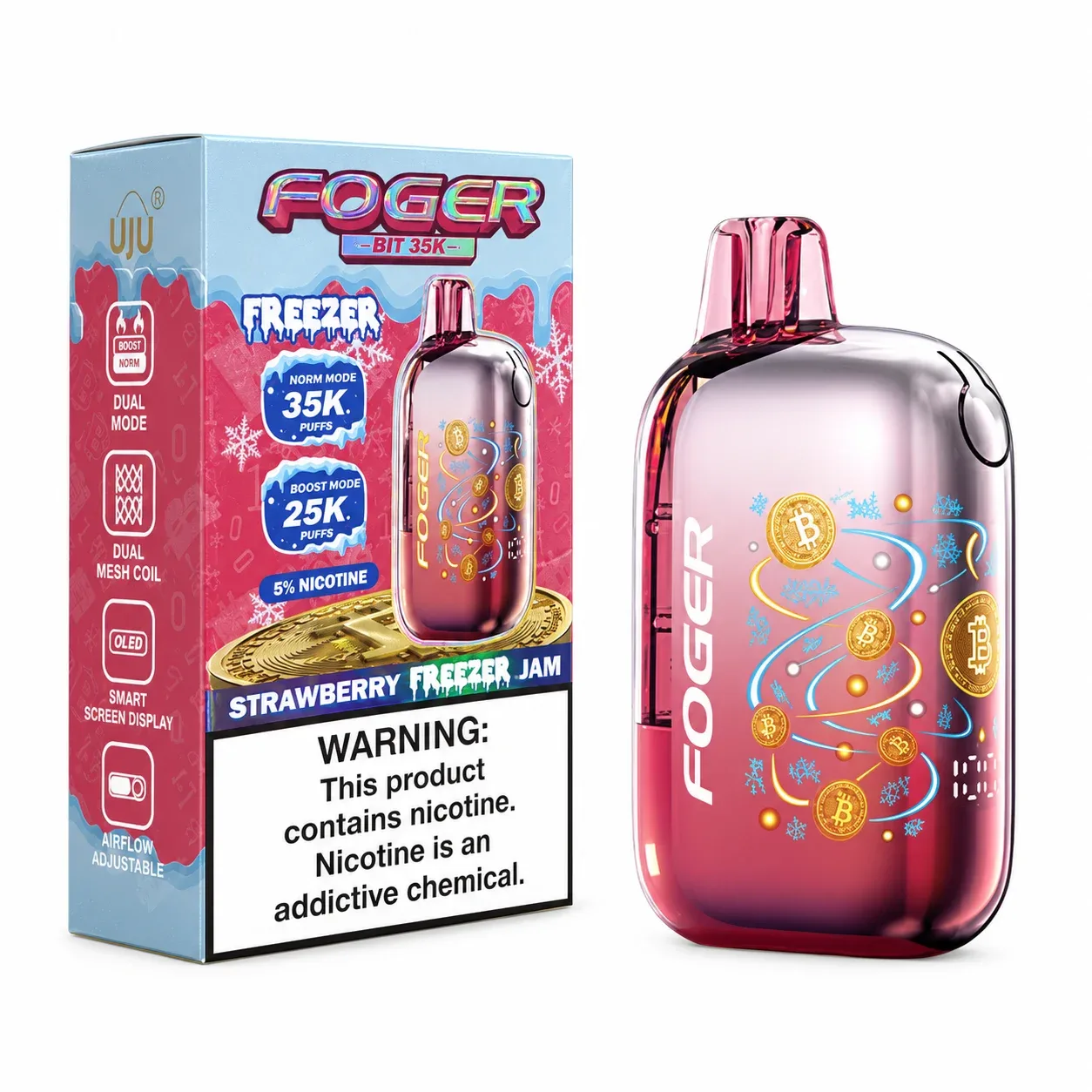 Strawberry Freezer Jam - Foger Bit 35k Disposable Vape