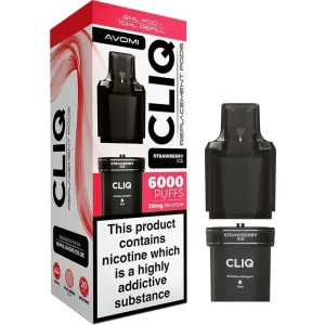 Strawberry ice Avomi CLIQ pod & refill 12ml