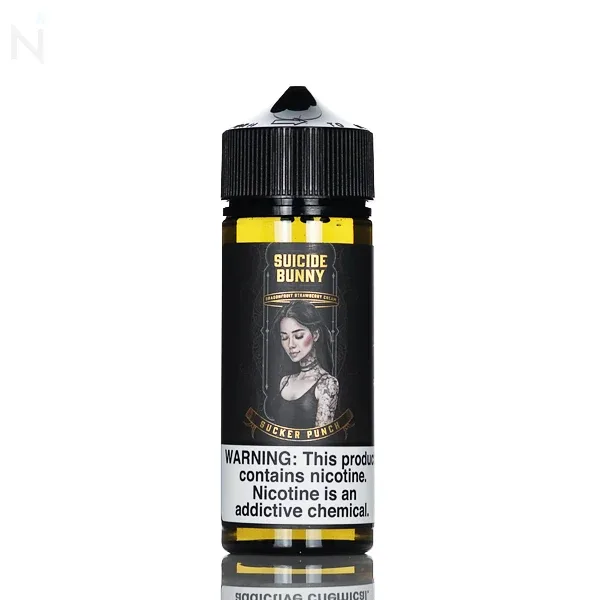 Suicide Bunny E-Liquid - Sucker Punch (Strawberry Dragonfruit Cream) - 120ml - Image 2