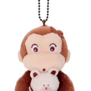 Takara Tomy Arts Curious George Bear Hug Mascot Plush Toy