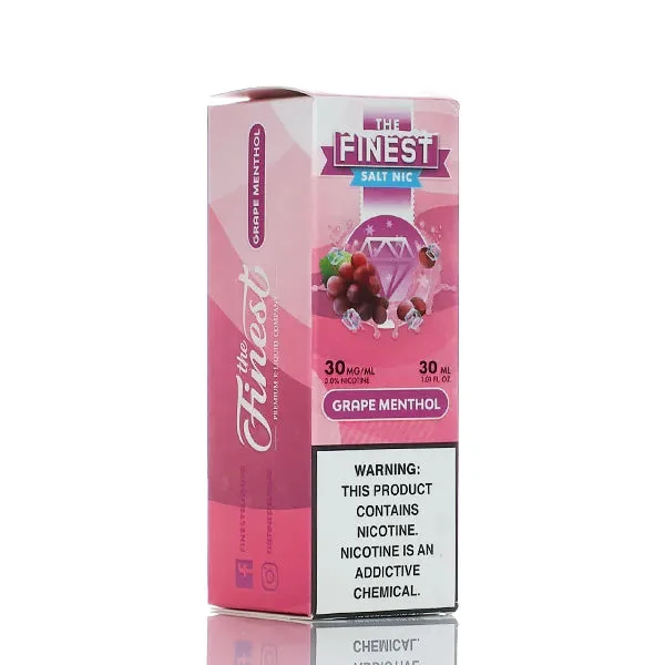 The Finest E-Liquid – Salt Nic Series – Grape Menthol – 30ml (DISCONTINUED) - Image 2