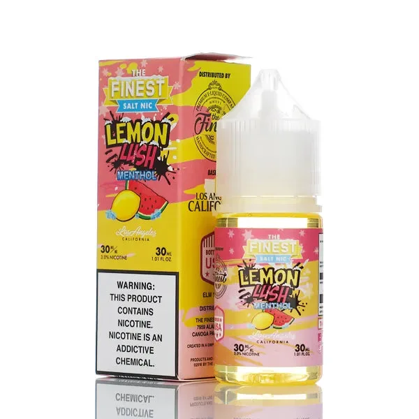 The Finest E-Liquid – Salt Nic Series – Lemon Lush Menthol – 30ml (DISCONTINUED)