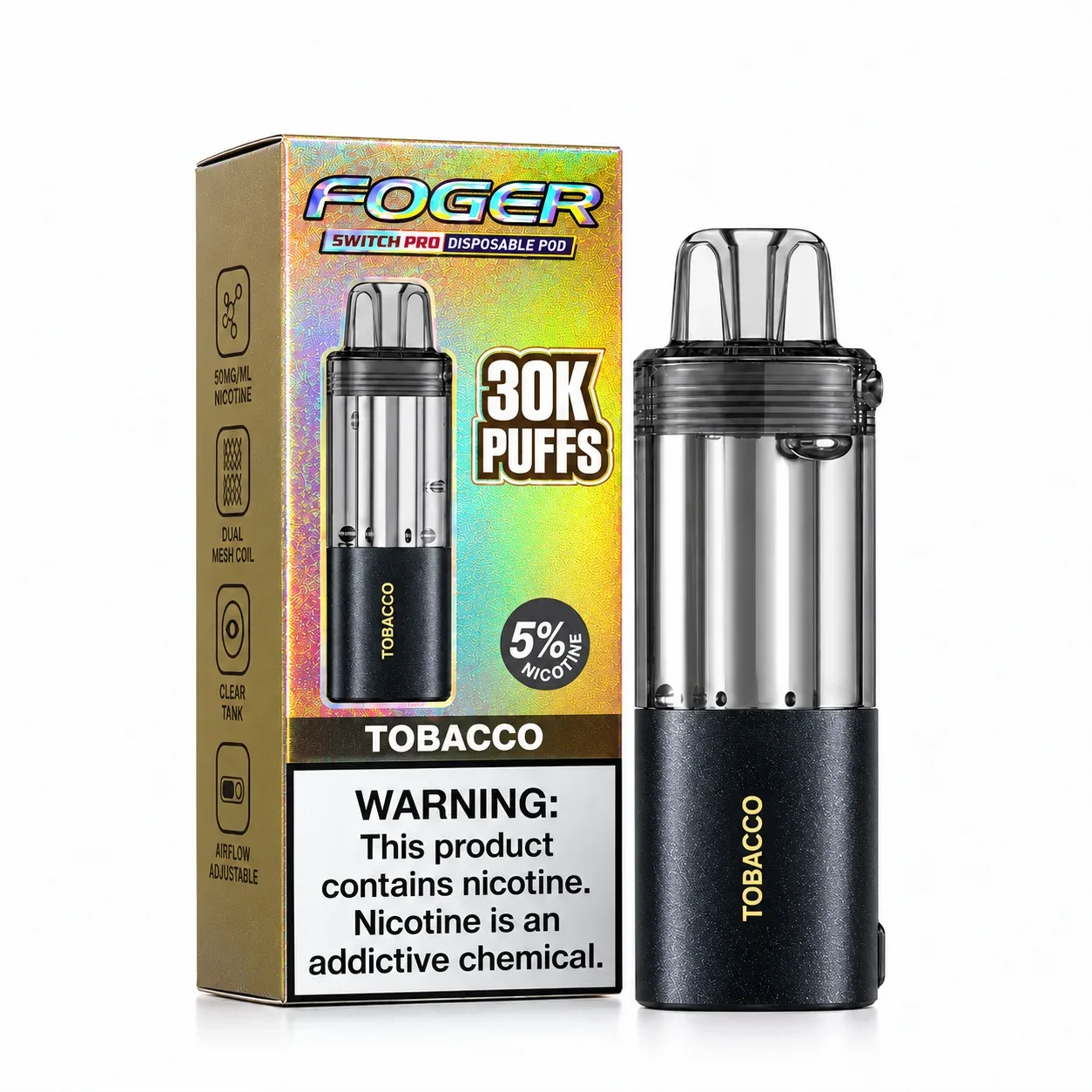 Tobacco - Foger Switch Pro 30K Disposable Pod
