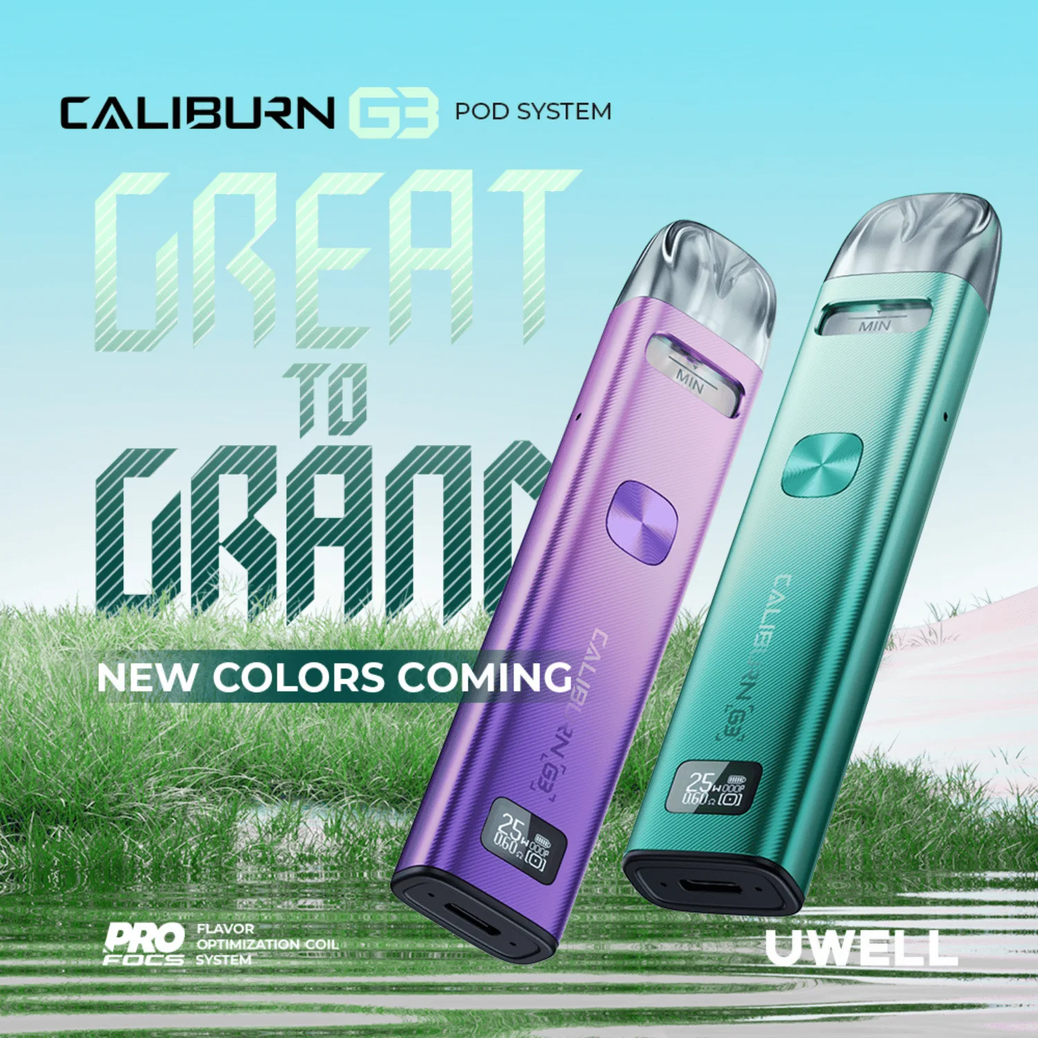 Uwell Caliburn G3 Pod System Starter Kit Device - Image 2