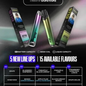 Vapetape STIQ Disposable Pod – 3ml, 3% Nicotine, Mesh Coil, 500mAh Battery