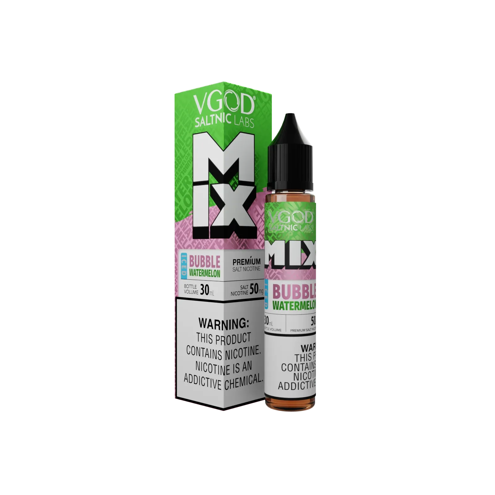 VGOD Salt Nic Labs Iced Mix Bubble Watermelon - Image 2