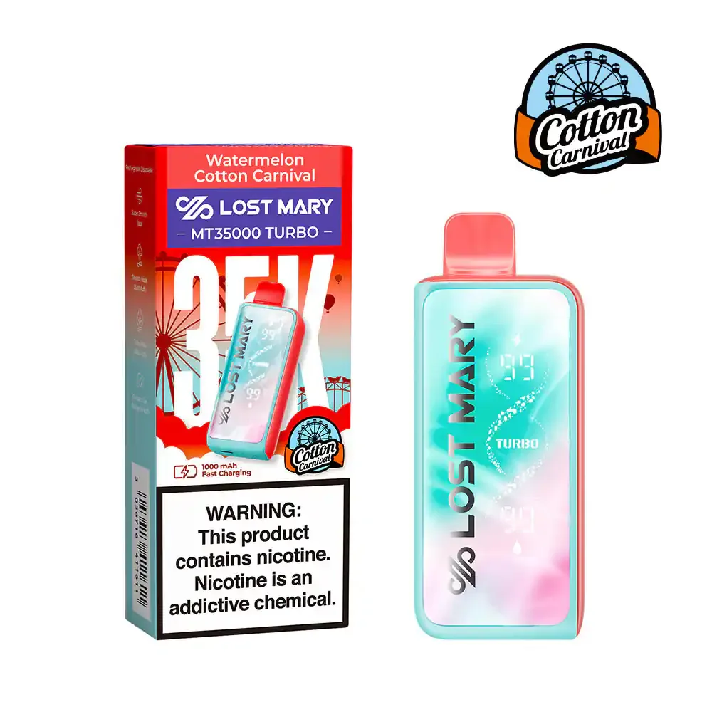 Watermelon Cotton Carnival - Lost Mary MT35000 Turbo Cotton Carnival Edition Disposable Vape