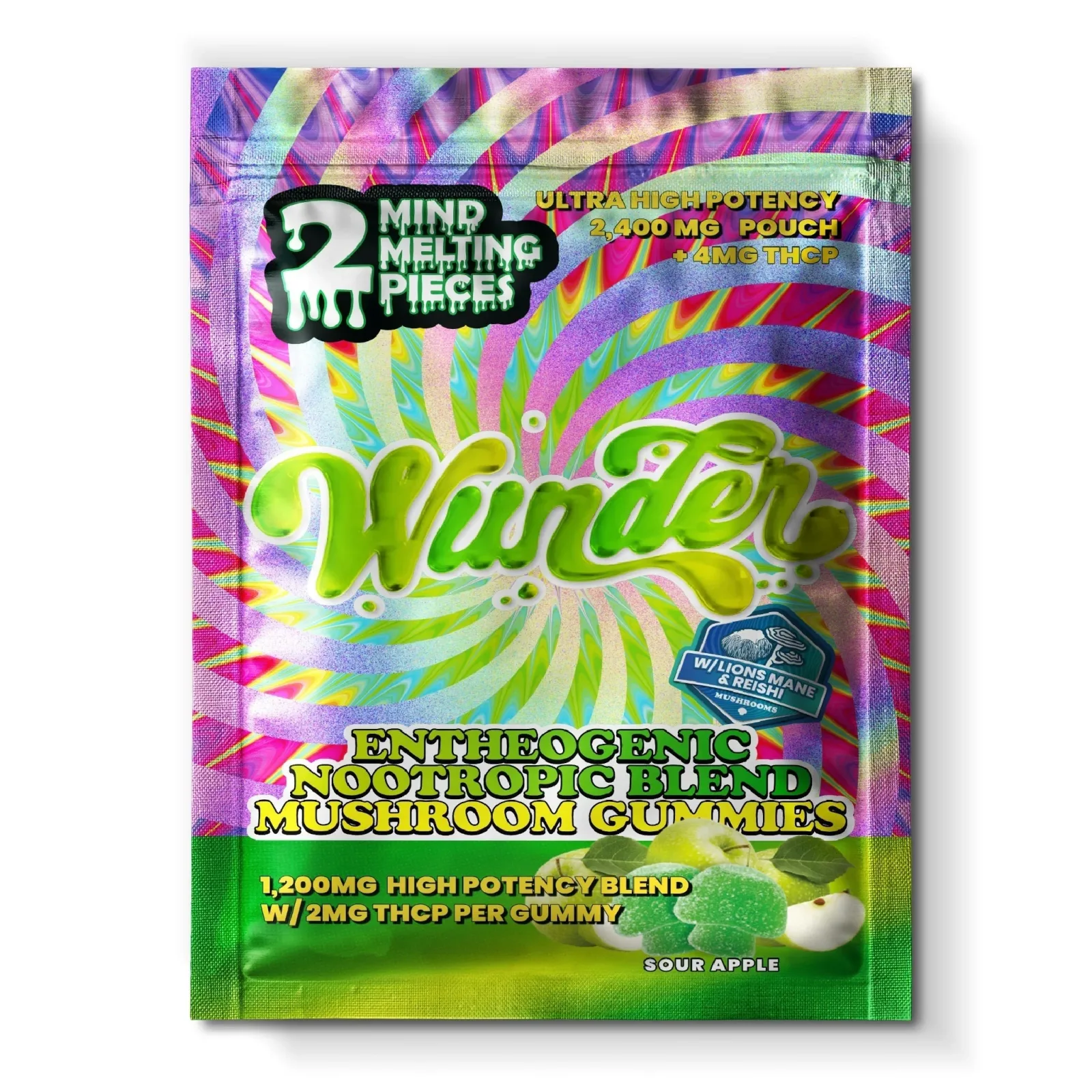 Wunder Ultra High Potency Entheogenic Mushroom Gummies - 2400mg - Image 2