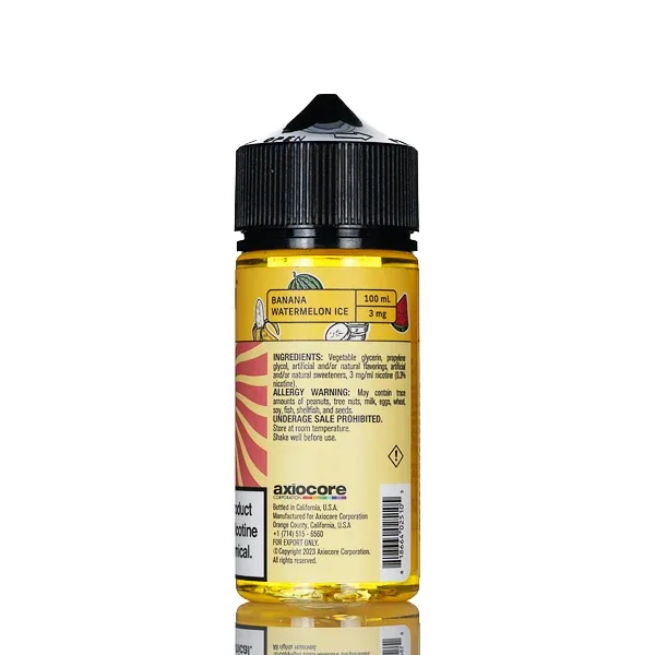 Yogi Blends E-Liquid - Banana Watermelon Ice - 100mL - Image 2